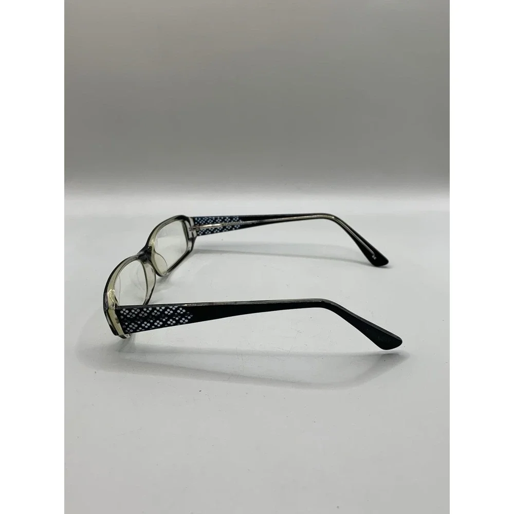 Jubilee Eyeglasses 51-15-135 Black Crystal Rectangle Full Rim Frame Only